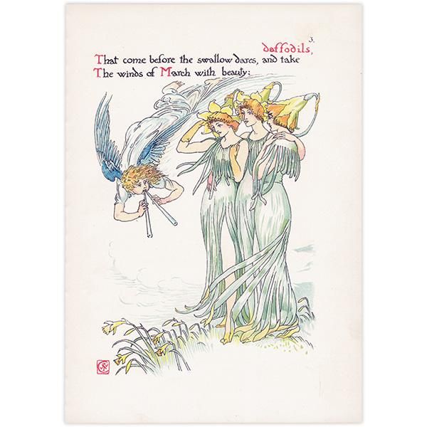 Daffodilsʥ Flowers from Shakespeares Garden  륿쥤 1906ǯ  | 2019