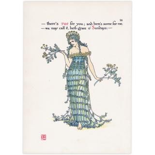 ウォルタークレインのアンティークプリント アンティーク絵本 復刻本シリーズ 1 「ウォルター・クレインの