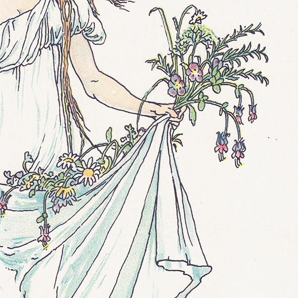 ウォルター・クレイン リトグラフ『フローラズ フィースト』1892年(初版) ウォルター・クレイン リトグラフ『フローラズ フィースト』1892