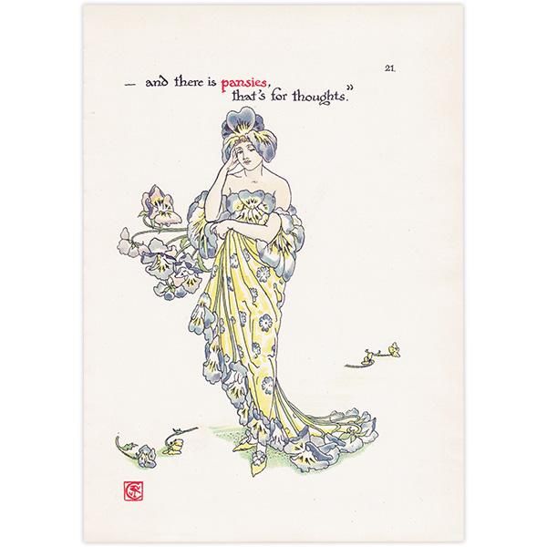 Pansiesʥѥ󥸡 Flowers from Shakespeares Garden  륿쥤 1906ǯ  | 2037