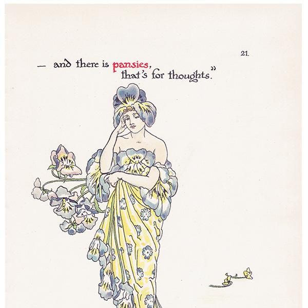 Pansiesʥѥ󥸡 Flowers from Shakespeares Garden  륿쥤 1906ǯ  | 2037