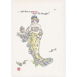 ☆お値下げ☆アンティーク挿絵本「ＴＨＥ ＬＩＬＹ ＯＦ ＬＩＦＥ」※説明欄必読 絵本・絵本挿絵 - インテリアにプラスしたくなる アンティーク