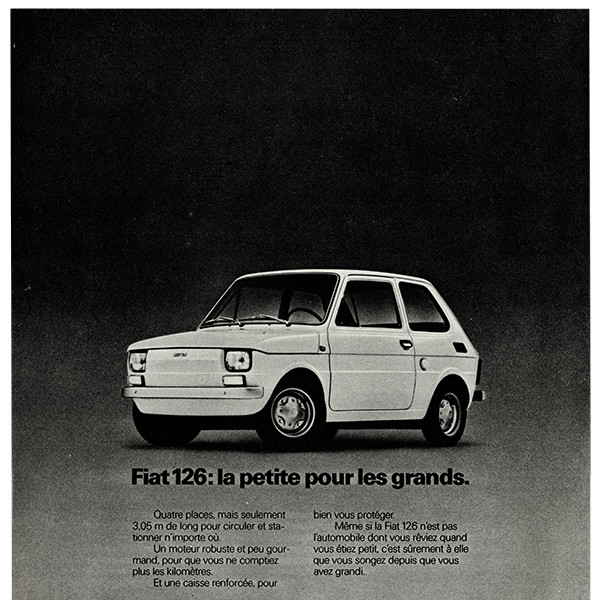 FIAT 126 (եå) 1973ǯ ե󥹤θŤ֤ιʥơ 0308<img class='new_mark_img2' src='https://img.shop-pro.jp/img/new/icons5.gif' style='border:none;display:inline;margin:0px;padding:0px;width:auto;' />