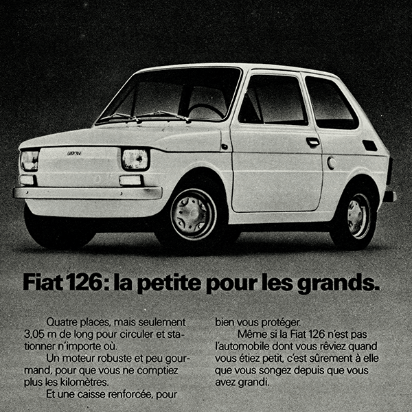FIAT 126 (եå) 1973ǯ ե󥹤θŤ֤ιʥơ 0308<img class='new_mark_img2' src='https://img.shop-pro.jp/img/new/icons5.gif' style='border:none;display:inline;margin:0px;padding:0px;width:auto;' />