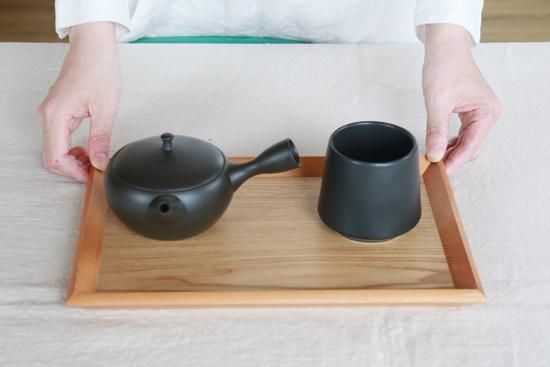 優先配送 おひとり様で楽しむお茶セット「洗いやすく手入れのしやすい平丸 食器