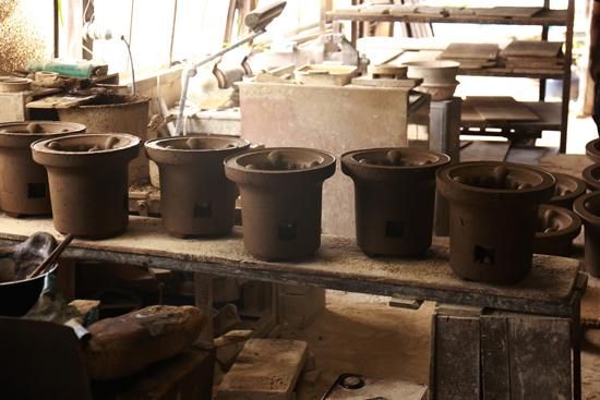 愛知県碧南産】三河焼・亀島さんご夫婦のつくる七輪 サンマも