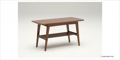 【送料無料】カリモク60 リビングテーブル（小）ウォールナット色［ 天板：ムテニエ突板 ］