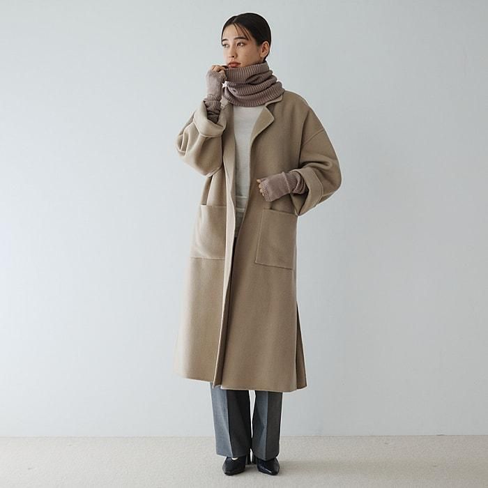 GIORGIO ARMANIネックウォーマー ウール カシミア入り