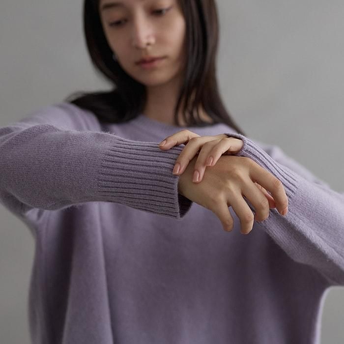 カシミヤ100%大人の上質ニットセーター - DRESS HERSELF