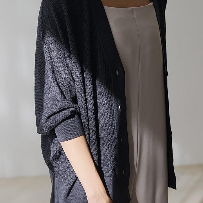 シアーカーディガン/シルクコットン