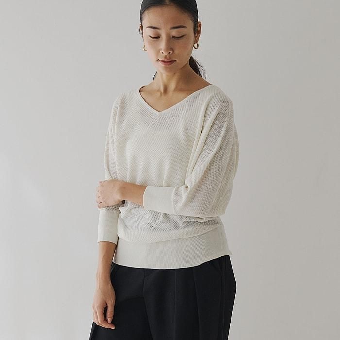 シアーニット/シルクコットン