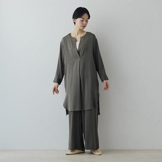 DRESS HERSELF Vネックワンピース/シルク