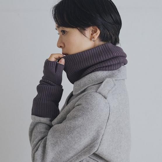 シルクカシミヤの上品な大人のネックウォーマー - DRESS HERSELF シルクカシミヤの上品な大人のネックウォーマー - DRESS HERSELF