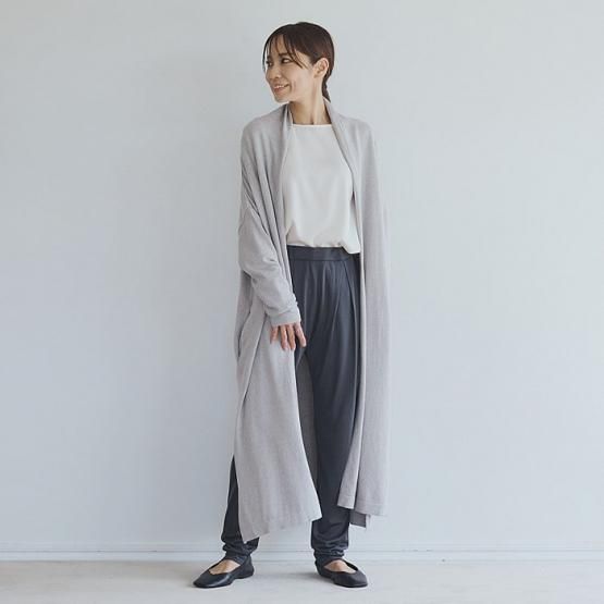 DRESS HERSELF ロングカーディガン/シルクコットン