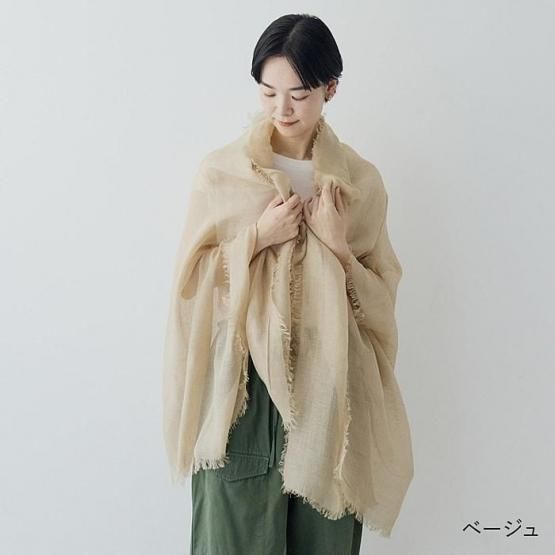 ロピア 爆買い / 大判ストール リネンシルク HERSELF DRESS - 小物