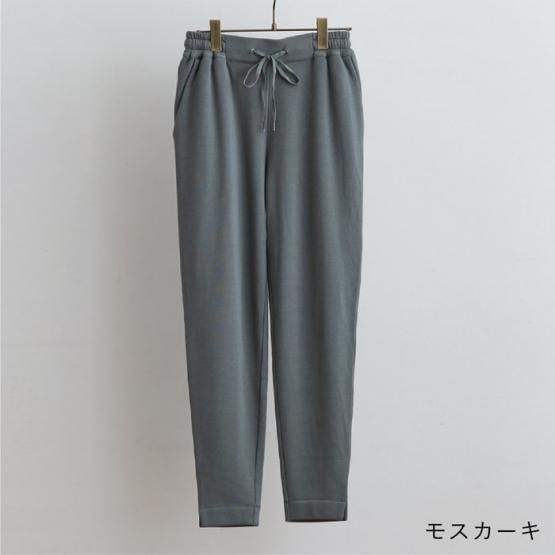 美品　着用数回　ドレスハーセルフ　テーパードパンツ/シルク　チャコールグレー 美品 着用数回 ドレスハーセルフ テーパードパンツ/シルク