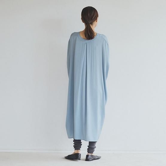 DRESS HERSELF シャツワンピース/シルクVネック