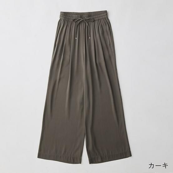 DRESS HERSELF ワイドパンツ/シルク DRESS HERSELF ワイドパンツ/シルク
