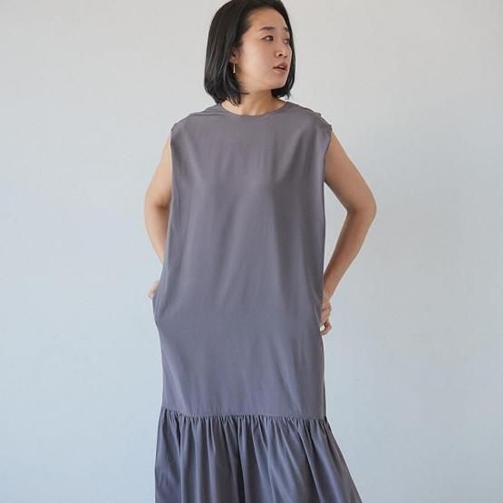 DRESS HERSELF オンラインショップ ギャザーワンピース/グレースシルク