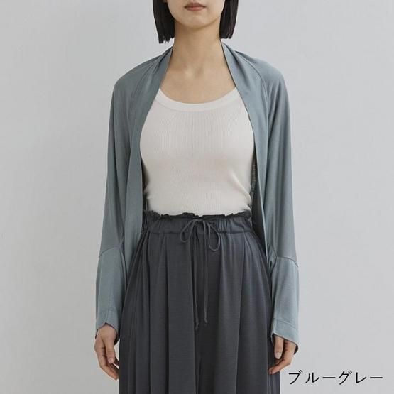 萌　モユル　moyuru リネン　変形ボレロ　カーディガン センソユニコ 萌 モユル moyuru リネン 変形ボレロ カーディガン センソユニコ