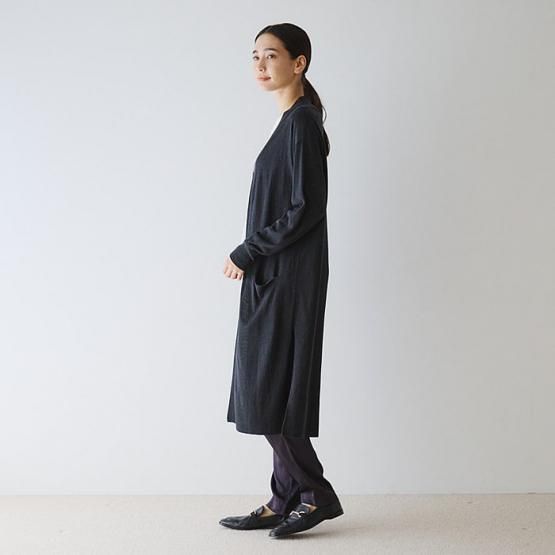DRESS HERSELF ロングカーディガン/シルク DRESS HERSELF ロングカーディガン/シルク