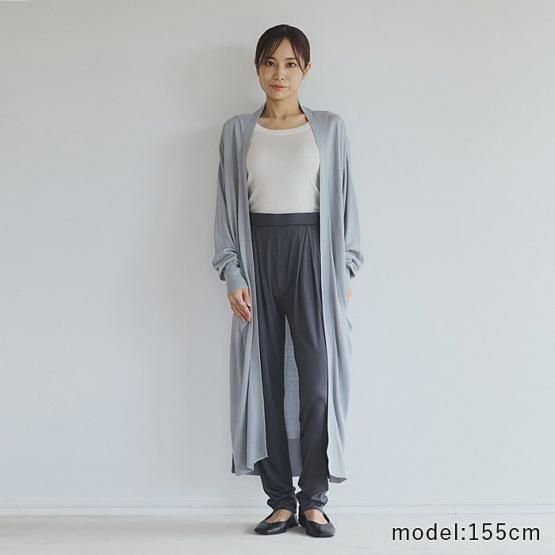 毎朝手が伸びるシルク100%カーディガン ロングカーディガン/シルク