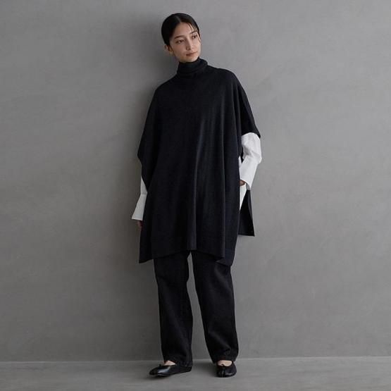 DRESS HERSELF オンライン マルチポンチョ/シルクカシミヤ