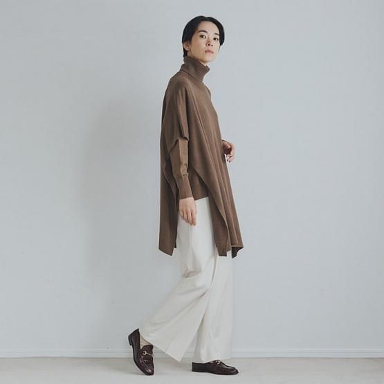 DRESS HERSELF オンライン マルチポンチョ/シルクカシミヤ