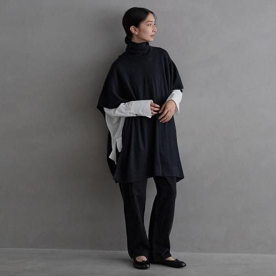 DRESS HERSELF オンライン マルチポンチョ/シルクカシミヤ