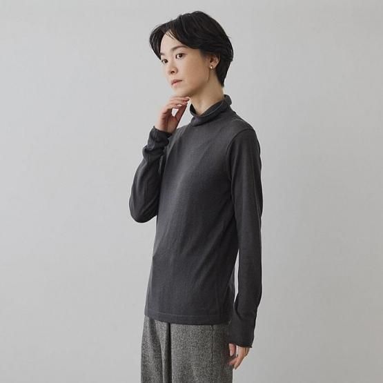 シアーニット/シルクカシミヤ ハイネック - DRESS HERSELF