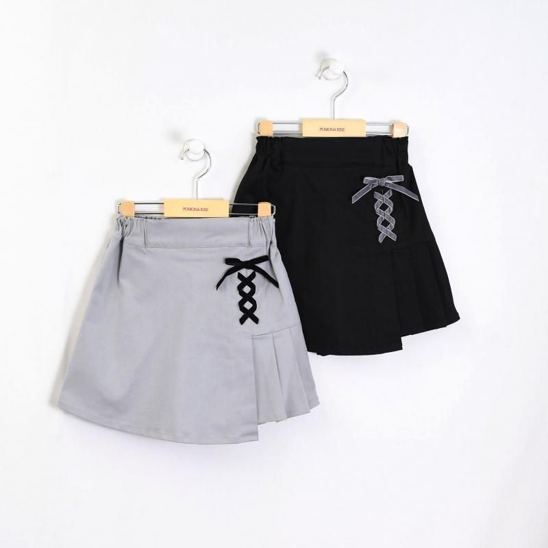 国境でスキップ 編み上げラップスカパン[P4586] - SPY KIDS COMPANY