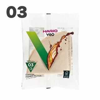 HARIO ϥꥪ V60ڡѡե륿03 ֥饦 100 VCF-03-100M