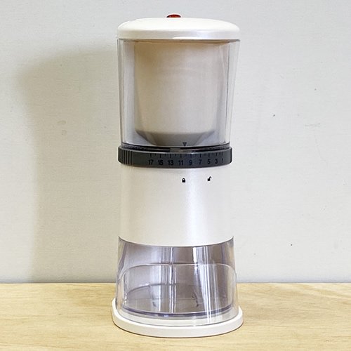 Ren togisumasu Coffee Grinder 電動コーヒーグラインダー パールホワイト 標準タイプ ならブランディングコーヒ―