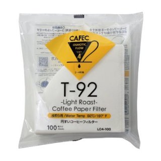 CAFEC 浅煎り用円すいコーヒーフィルター LC4-100W White 100枚入 2〜4杯用