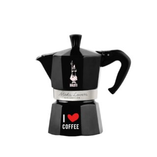 【限定】BIALETTI ビアレッティ モカ エキスプレス I Love Coffee 3カップ用　ブラック 4986　