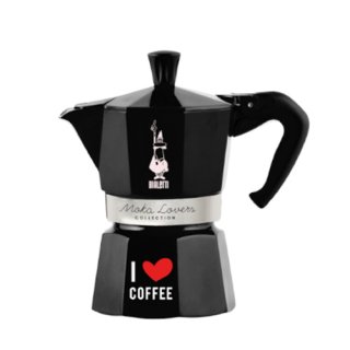 【限定】BIALETTI ビアレッティ モカ エキスプレス I Love Coffee 6カップ用　ブラック 4987