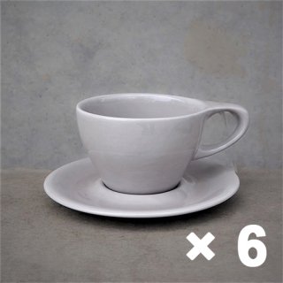 notNeutral Υåȥ˥塼ȥ LN Latte Cup & Saucer ƥåס 8oz 8 Light Gray 饤ȥ졼 6ҥå