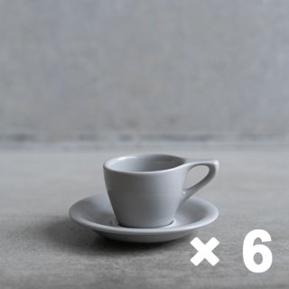 notNeutral Υåȥ˥塼ȥ LN Espresso Cup&Saucer ץååס 3oz 3 Light Gray 饤ȥ졼 6ҥå