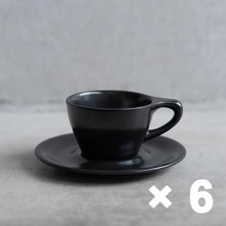notNeutral Υåȥ˥塼ȥ LN Cappuccino Cup & Saucer ץΥåס 6oz 6 Black ֥å 6ҥåȡڥåԥԲġ