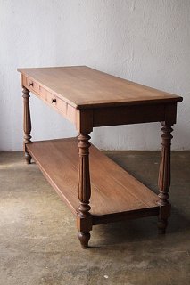オークのディスプレイテーブル-french oak display table