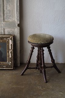 フレンチピアノスツール-french antique stool
