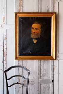 ヴィクトリア時代・大きな肖像画-portrait frame