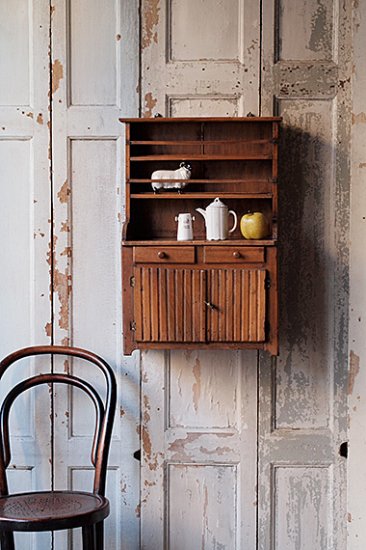 小さなウォールキャビネット-small wall cabinet - アンティーク家具 