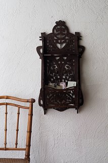 透かし彫りのレターラック-wood openwork letter rack
