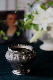 憂うピューターボウル-antique pewter pot