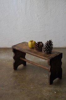 木製 小さな作業スツール-antique wood stool