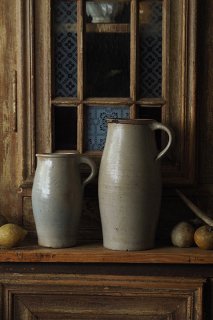 持ち手付きストーンウェアの甕-antique stoneware jug