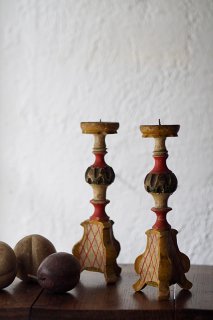 トリックと暗示に掛かれば-antique italy pair candle stand
