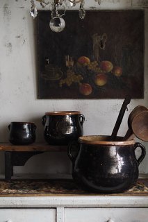 両持ち手陶器鍋-double handle porcelain pot