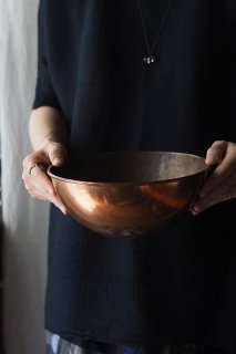 まあるく丸い-vintage or antique copper bowl